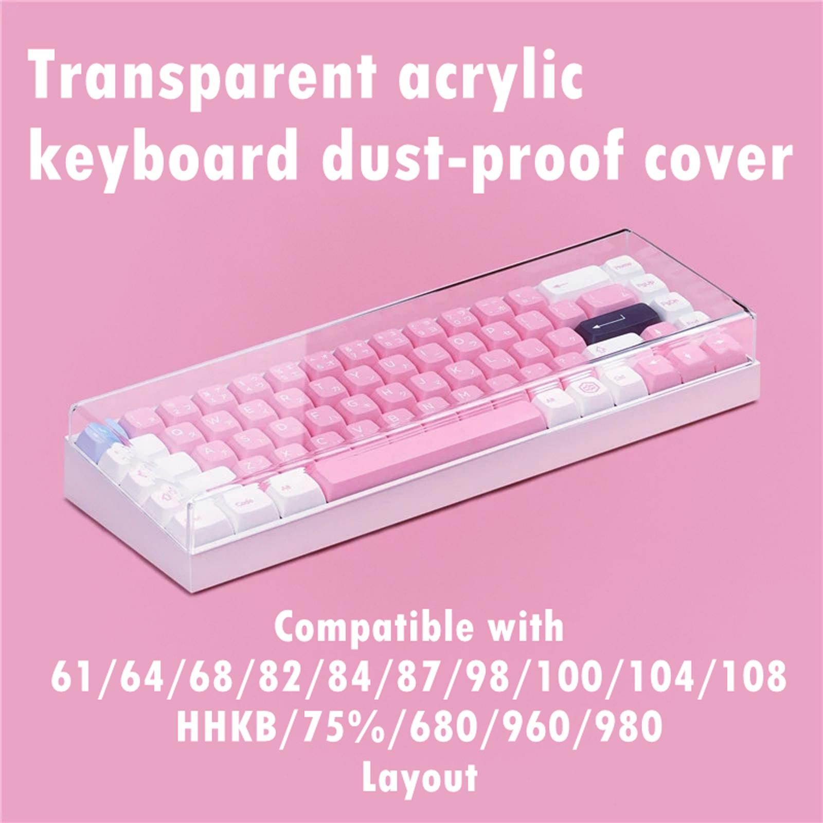 Keyboard Gaming Transparent - Sarung Keyboard Mekanikal akrilik, pelindung Premium