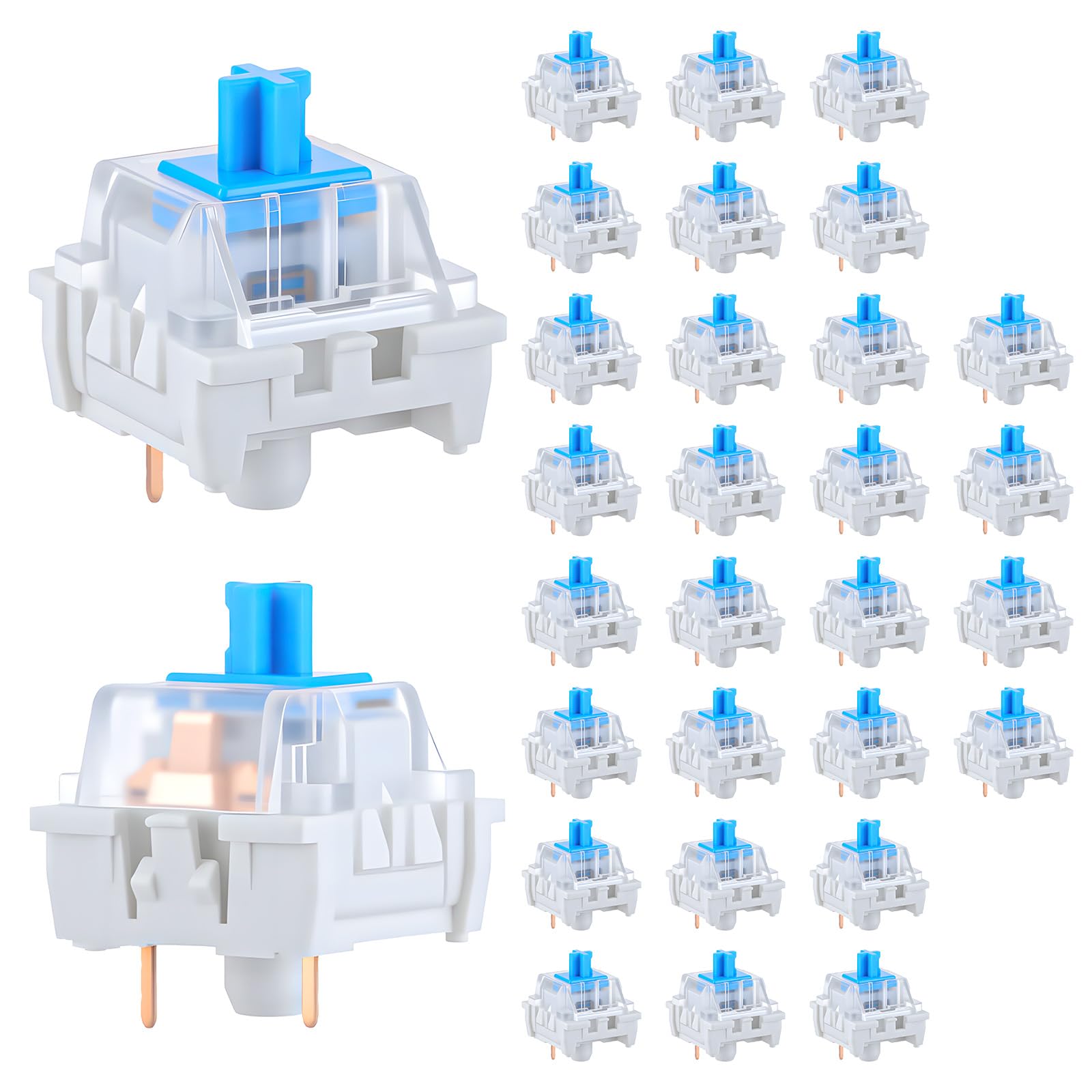 Gaming Keyboard Blue Switches - 30 Buah Sakelar Keyboard Mekanis 3