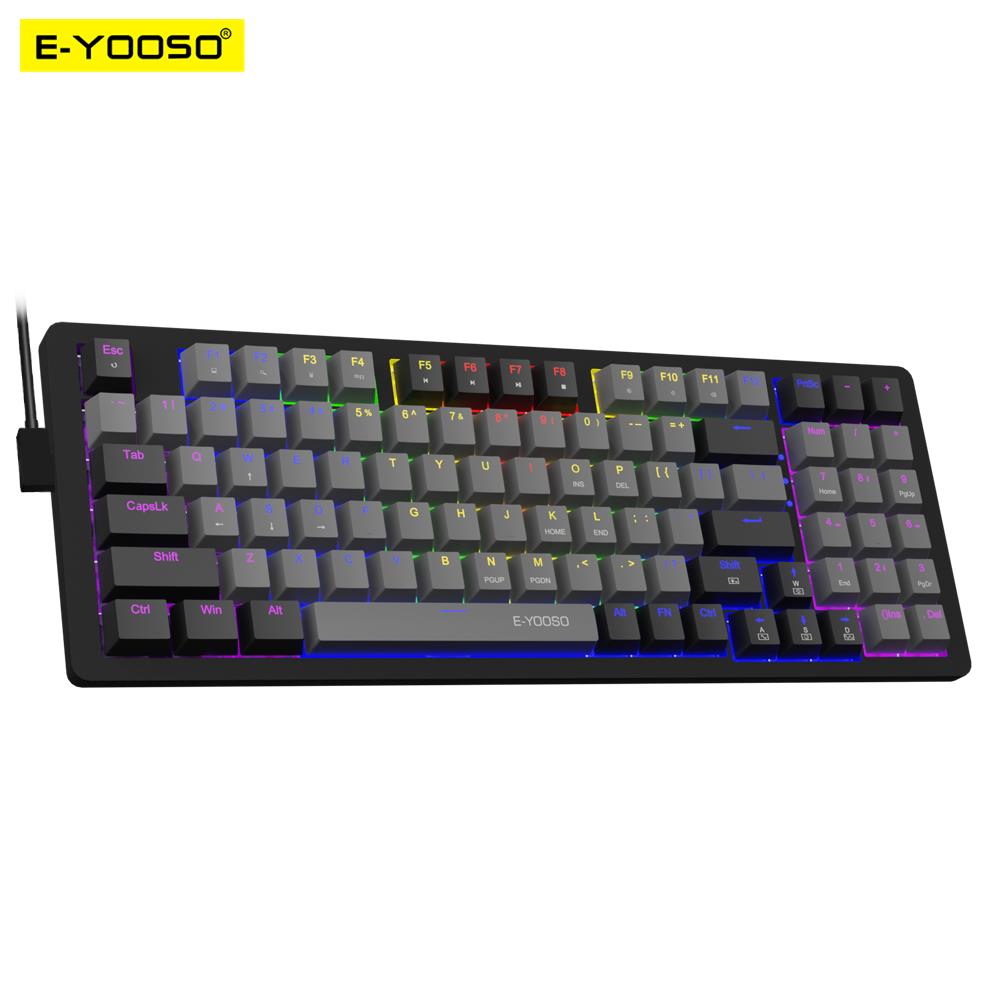 Gaming Keyboard Blue Switches - E-YOOSO Z94 Keyboard Gaming mekanik USB,