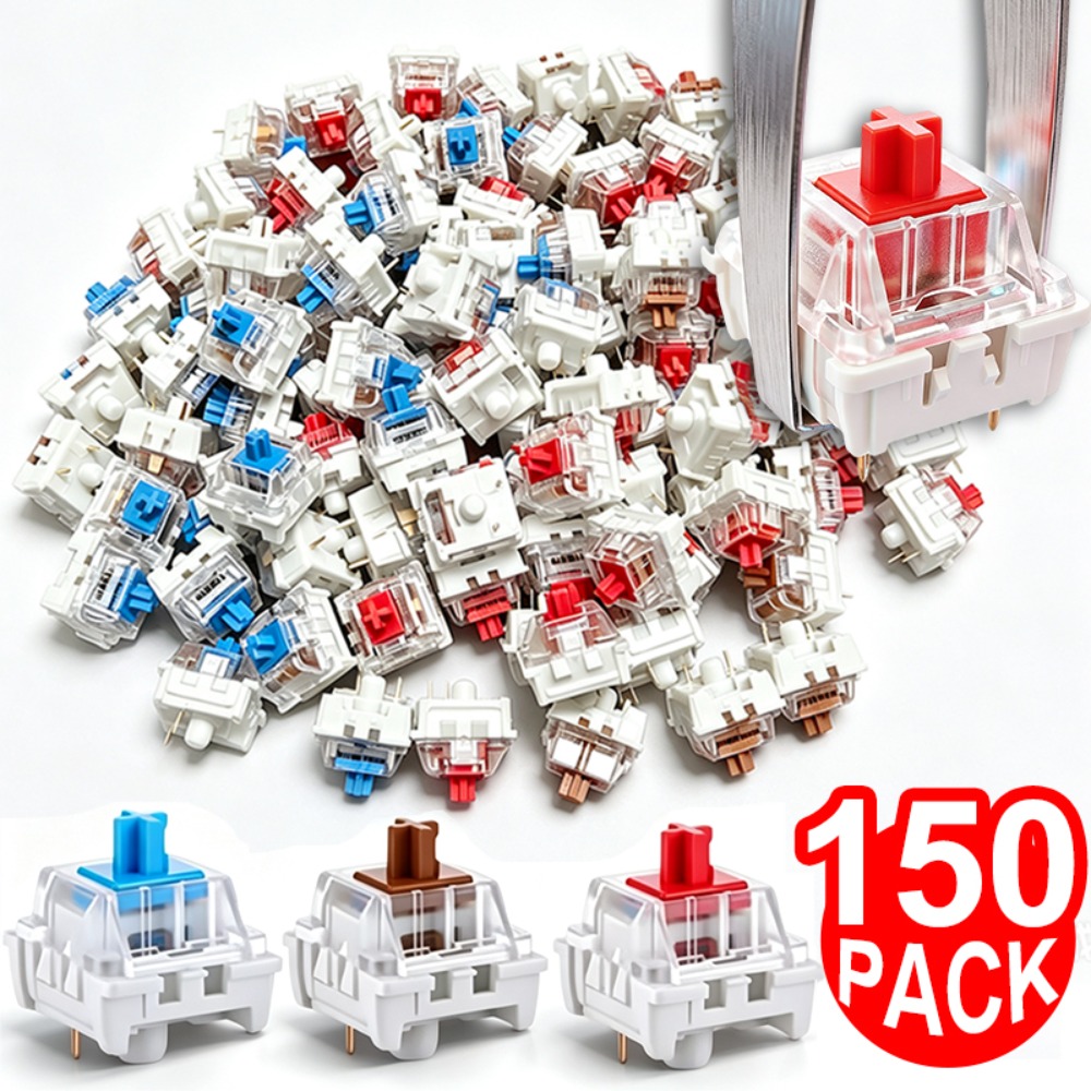 1-150 Buah 3 Pin DIY Sakelar K - Gaming Keyboard Blue Switches ulasan dan harga