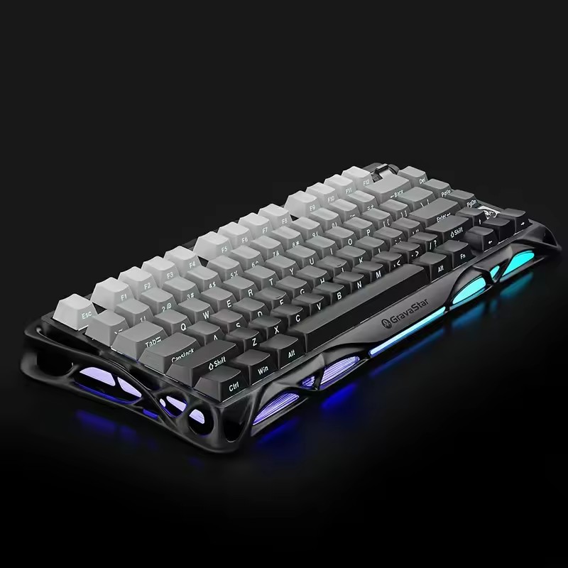 Keyboard Mekanik GravaStar Mer - Keyboard Gaming Transparent ulasan dan harga