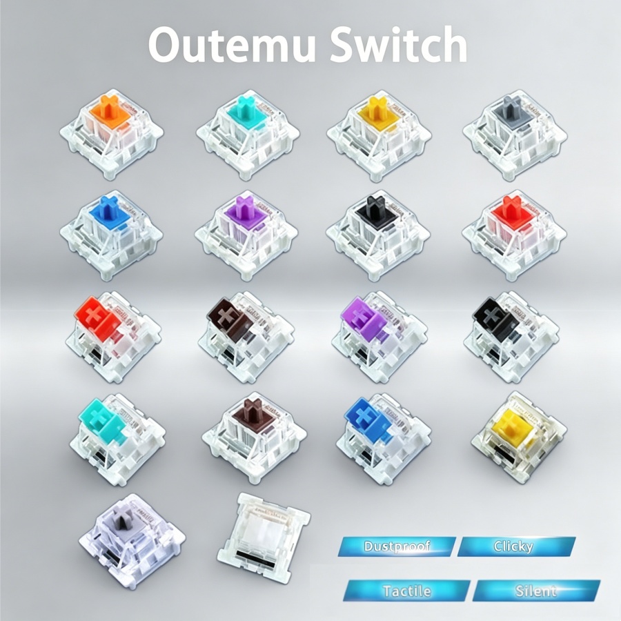 Sakelar Outemu untuk Keyboard  - Mechanical Switch Tester ulasan dan harga