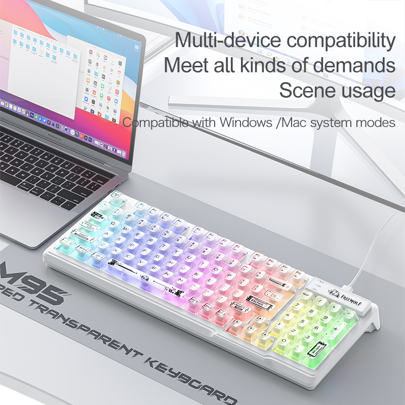 Keyboard Transparan RGB Berkab - Keyboard Gaming Transparent ulasan dan harga